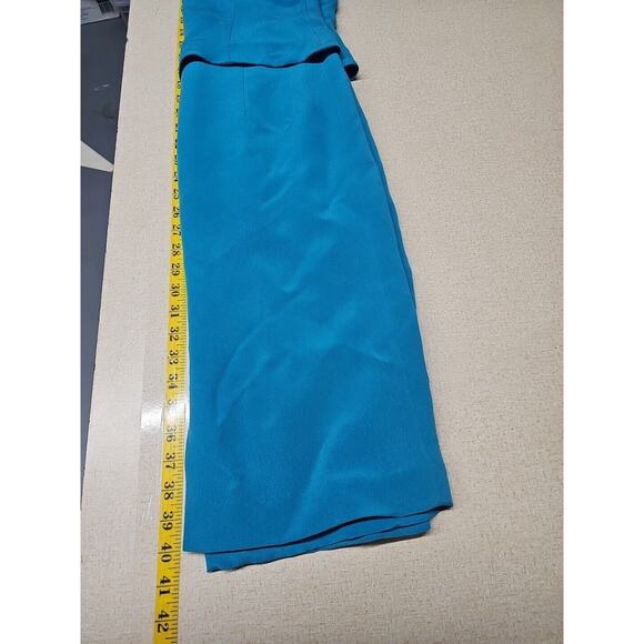 Vintage 100% Silk Womens Dress Size 6 Office Event Mature Luxury Midi M.X.I. - Picture 9 of 9